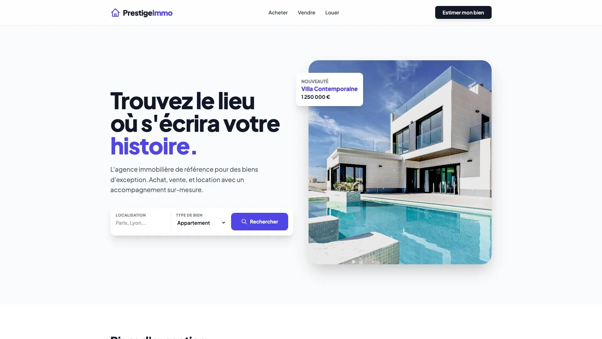 Template Immobilier
